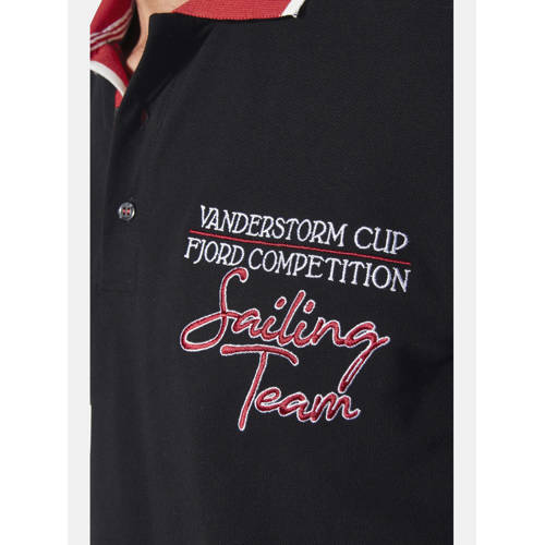 Jan Vanderstorm regular polo IWAR Plus Size zwart afbeelding