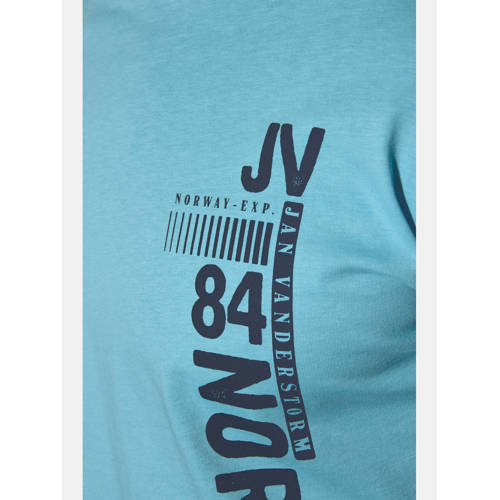 Jan Vanderstorm T-shirt FLEMMING Plus Size turquoise afbeelding