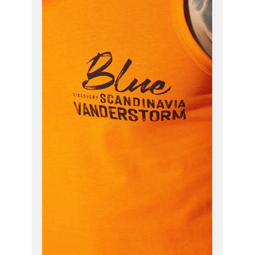 Jan Vanderstorm T-shirt FELTON Plus Size oranje afbeelding