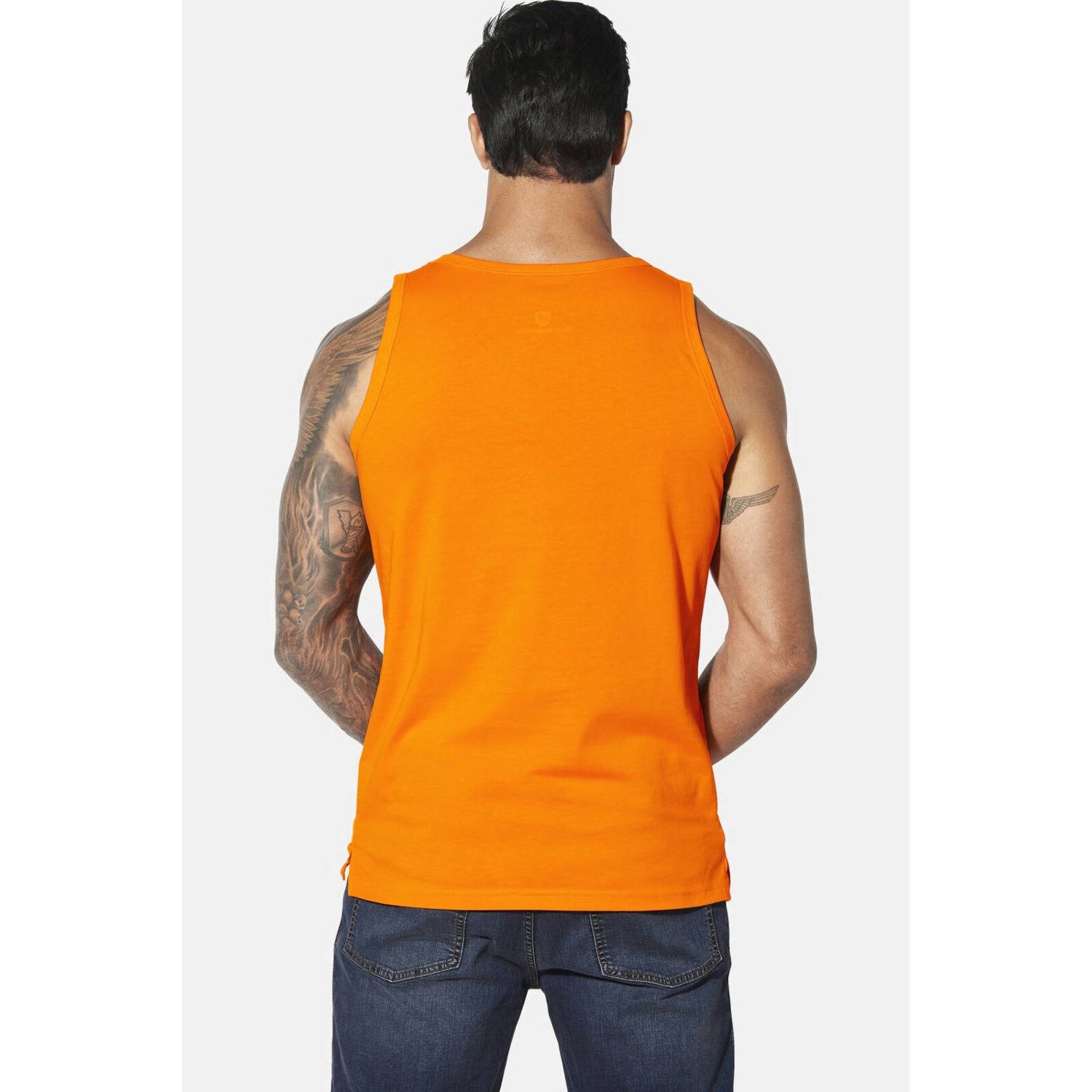 Jan Vanderstorm T-shirt FELTON Plus Size oranje