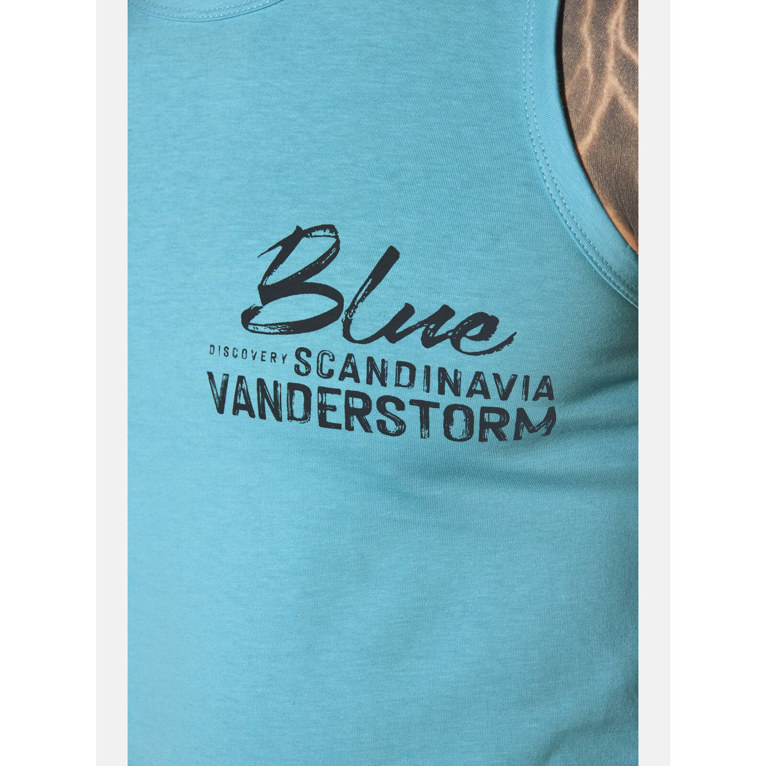 Jan Vanderstorm T-shirt FELTON Plus Size turquoise