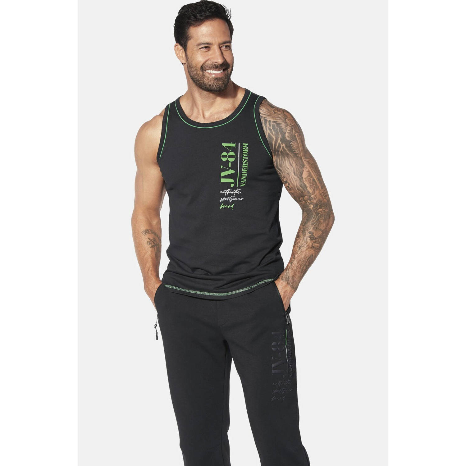 Jan Vanderstorm T-shirt FINDOWIN Plus Size (set van 2)