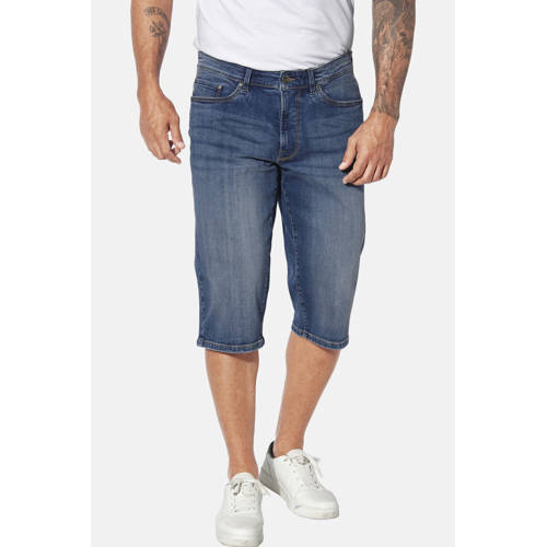 Jan Vanderstorm loose fit denim short HARLORF Plus Size blauw afbeelding