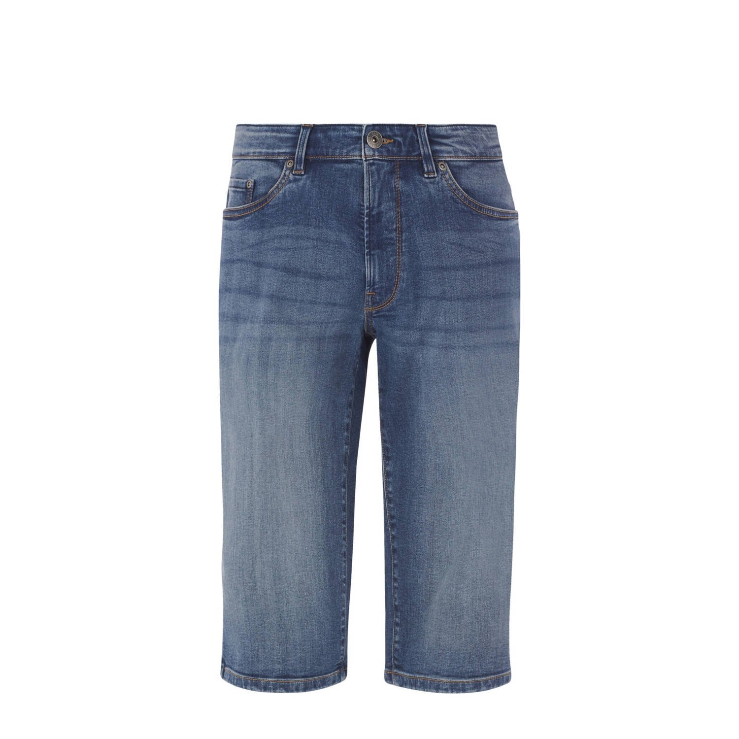 Jan Vanderstorm loose fit denim short HARLORF Plus Size blauw