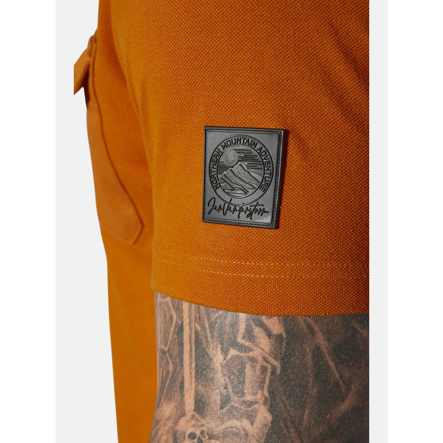 Jan Vanderstorm +FIT Collectie polo Plus Size STILTOR oranje