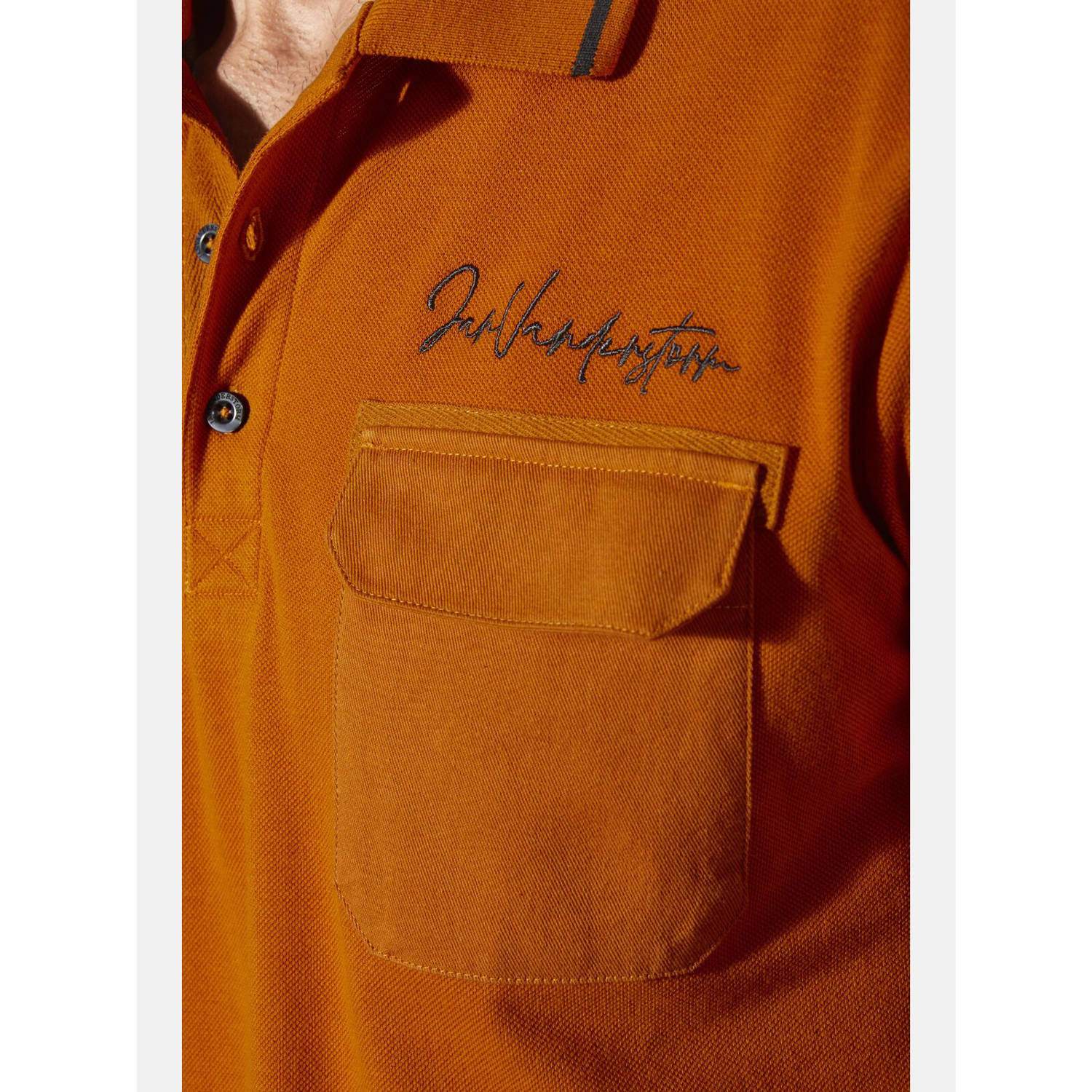 Jan Vanderstorm +FIT Collectie polo Plus Size STILTOR oranje