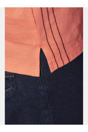 thumbnail: Jan Vanderstorm regular polo OLFTIN Plus Size koraalrood