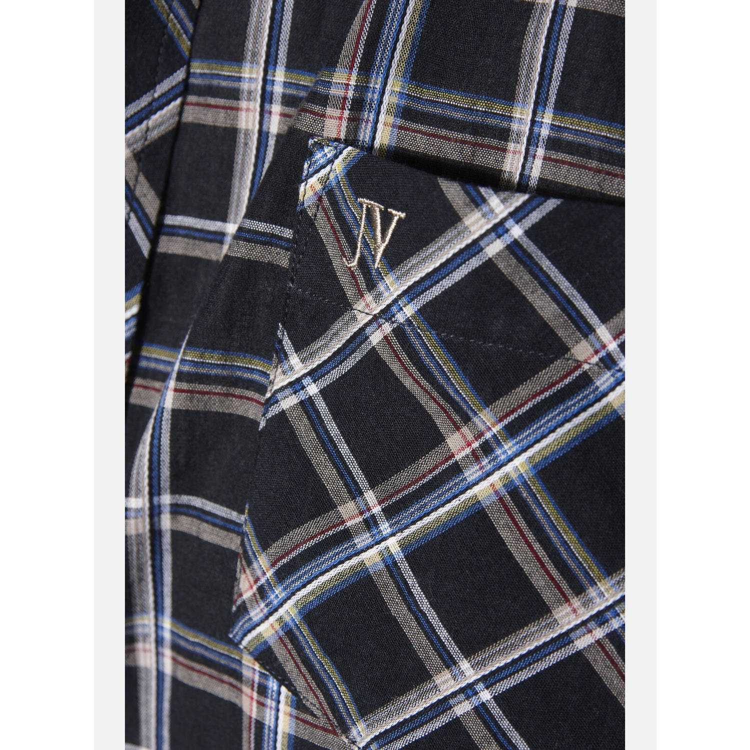Jan Vanderstorm casual overhemd GJAADE Plus Size zwart