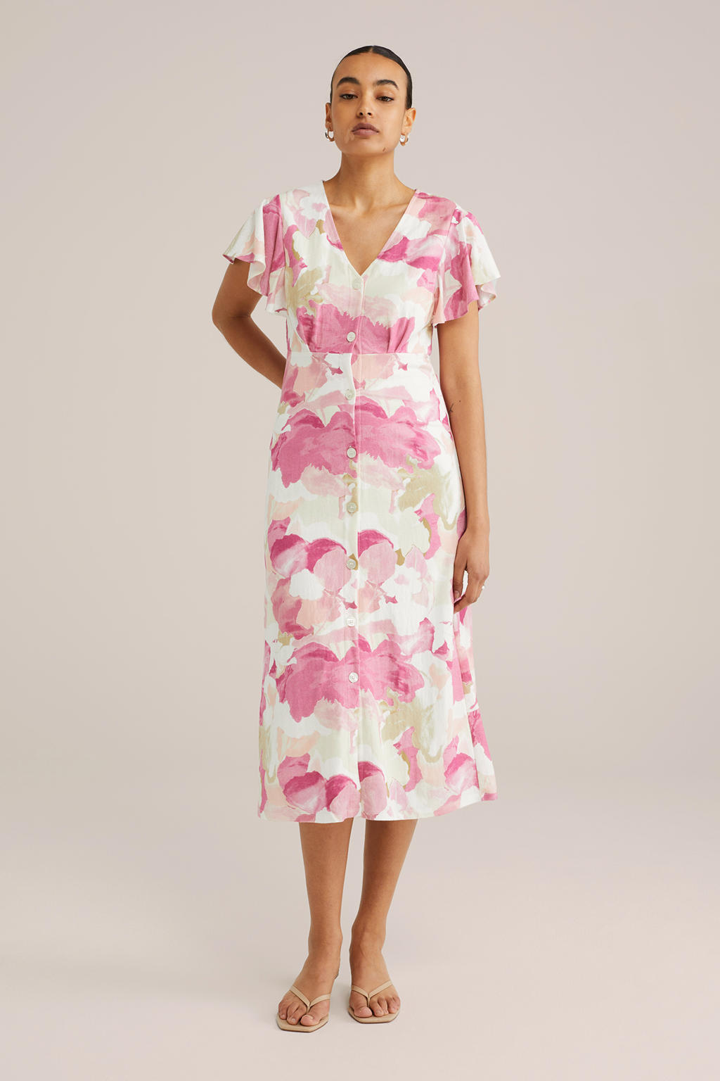 Normann Chemise de nuit à manches courtes pour femme