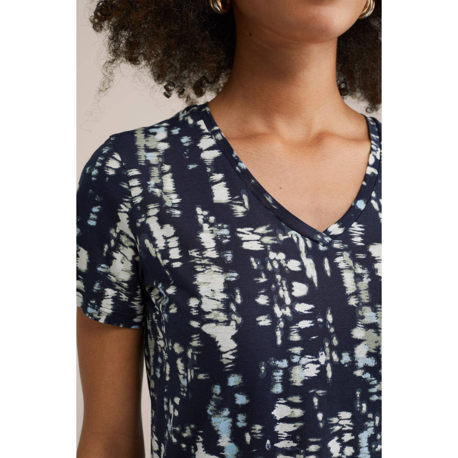 WE Fashion top donkerblauw