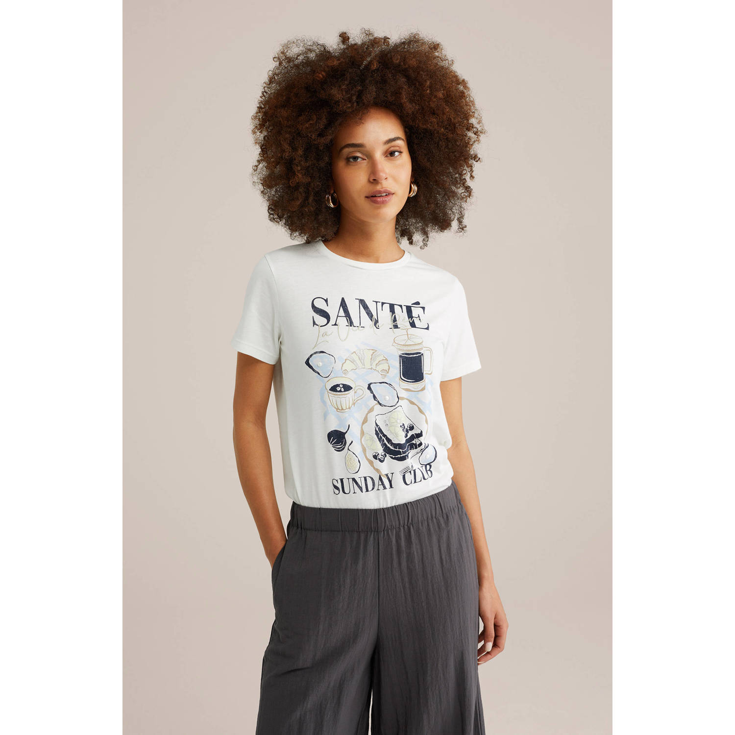 WE Fashion T-shirt wit