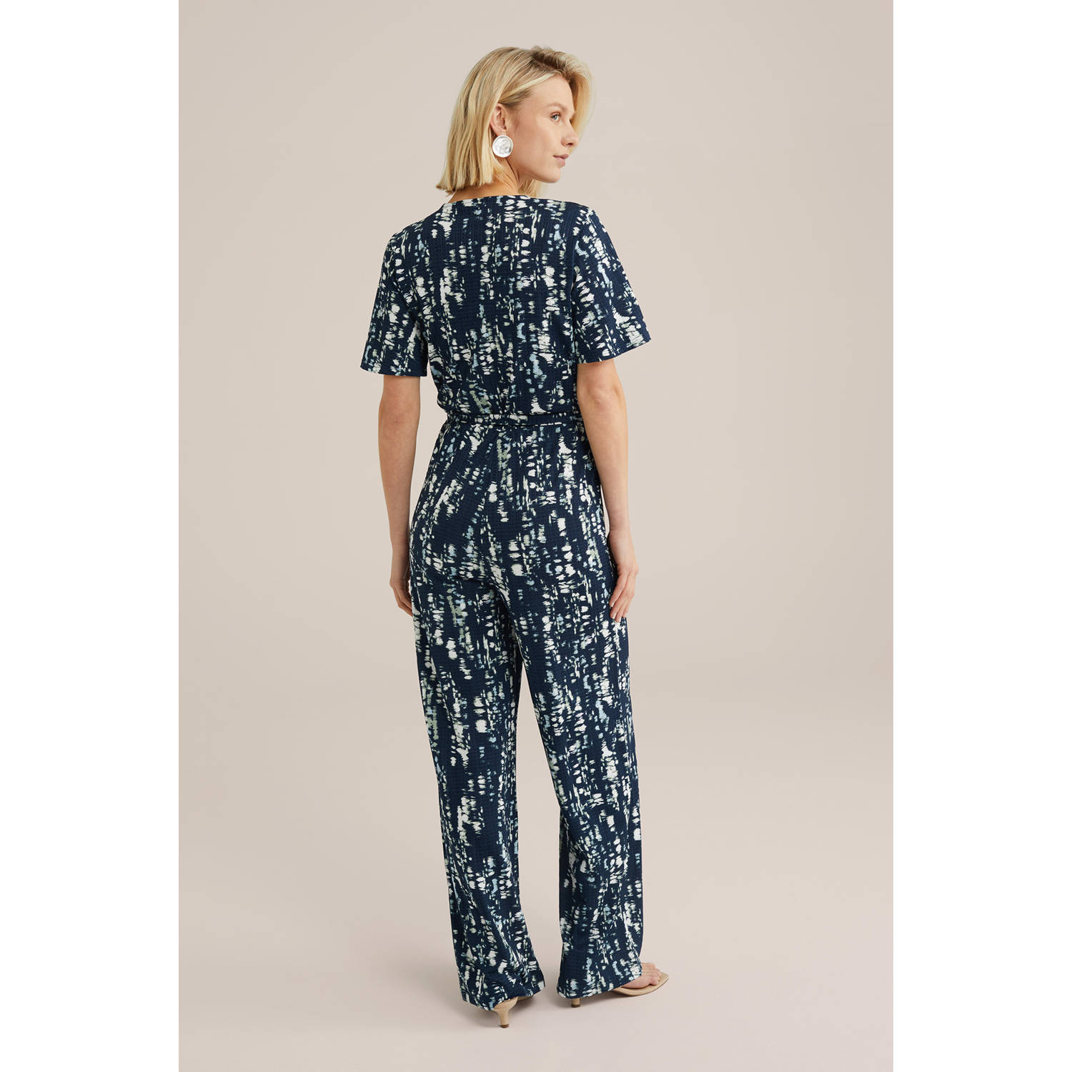 WE Fashion donkerblauw jumpsuit