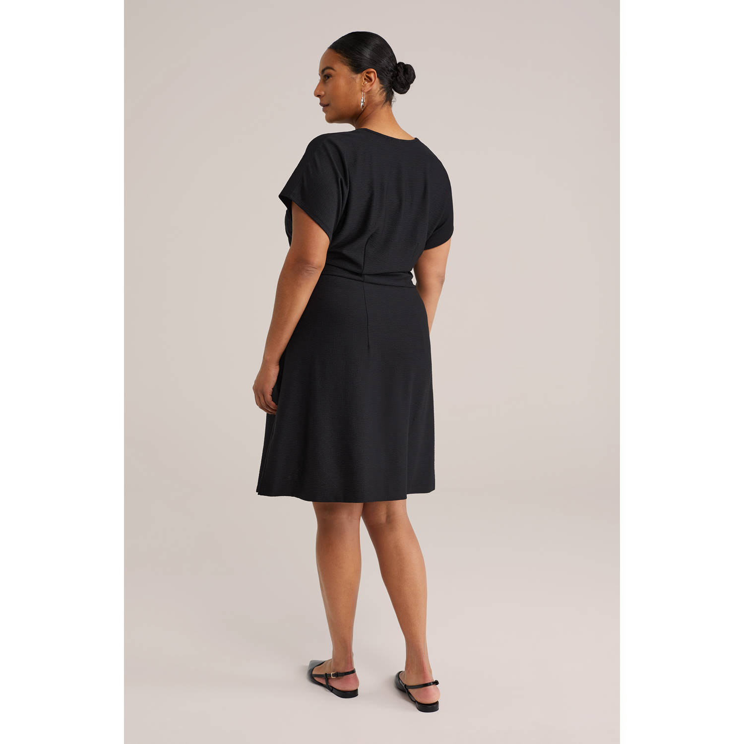 WE Fashion Curve jurk zwart