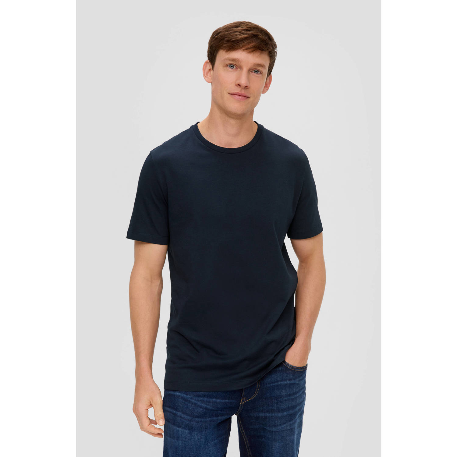 S.Oliver T-shirt donkerblauw (set van 2)
