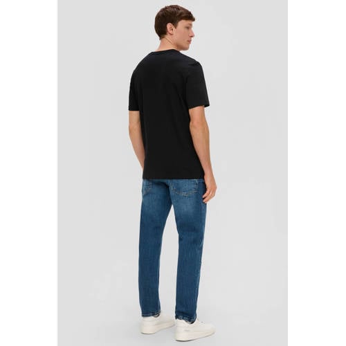 s.Oliver regular T-shirt zwart - (set van 2) afbeelding
