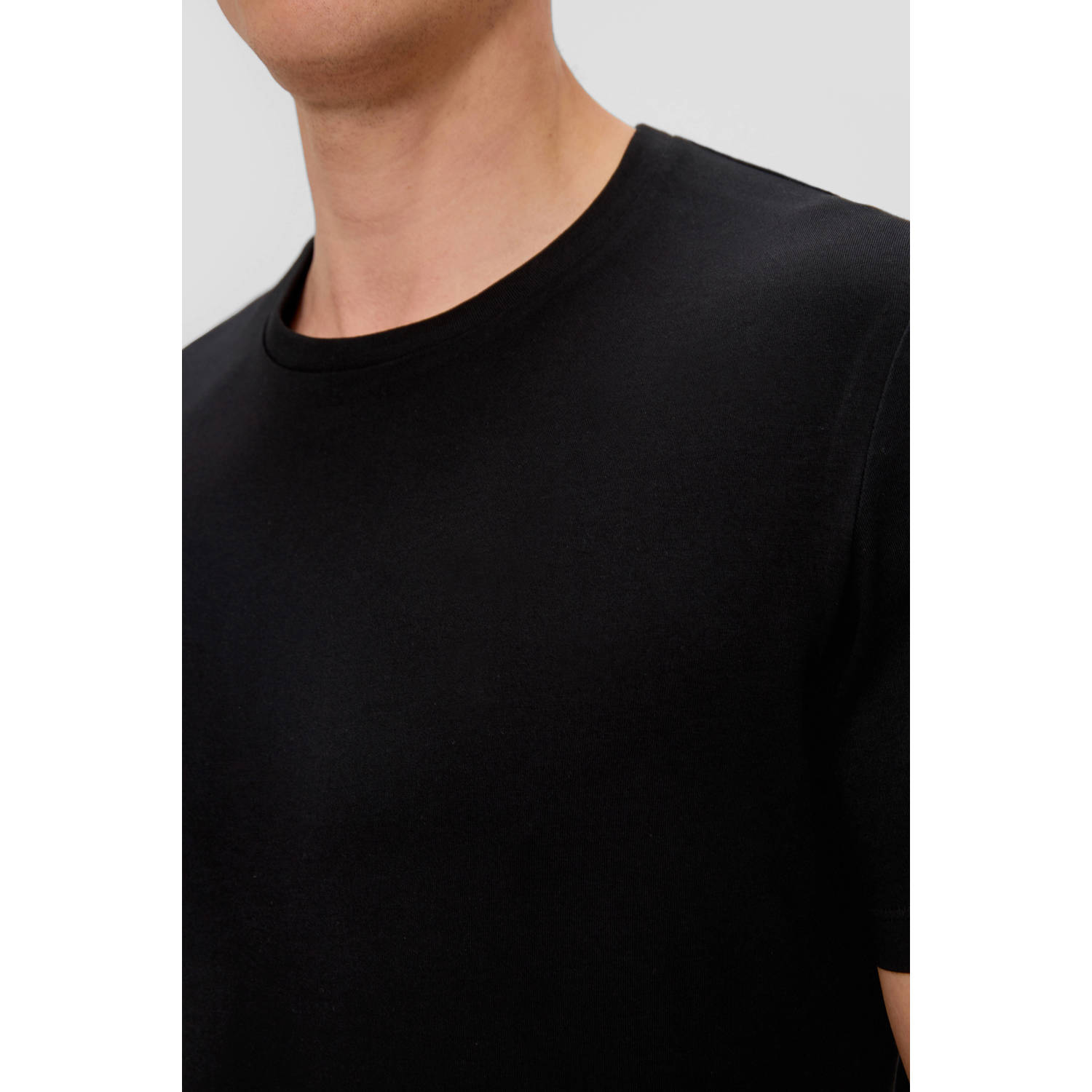 s.Oliver T-shirt zwart (set van 2)