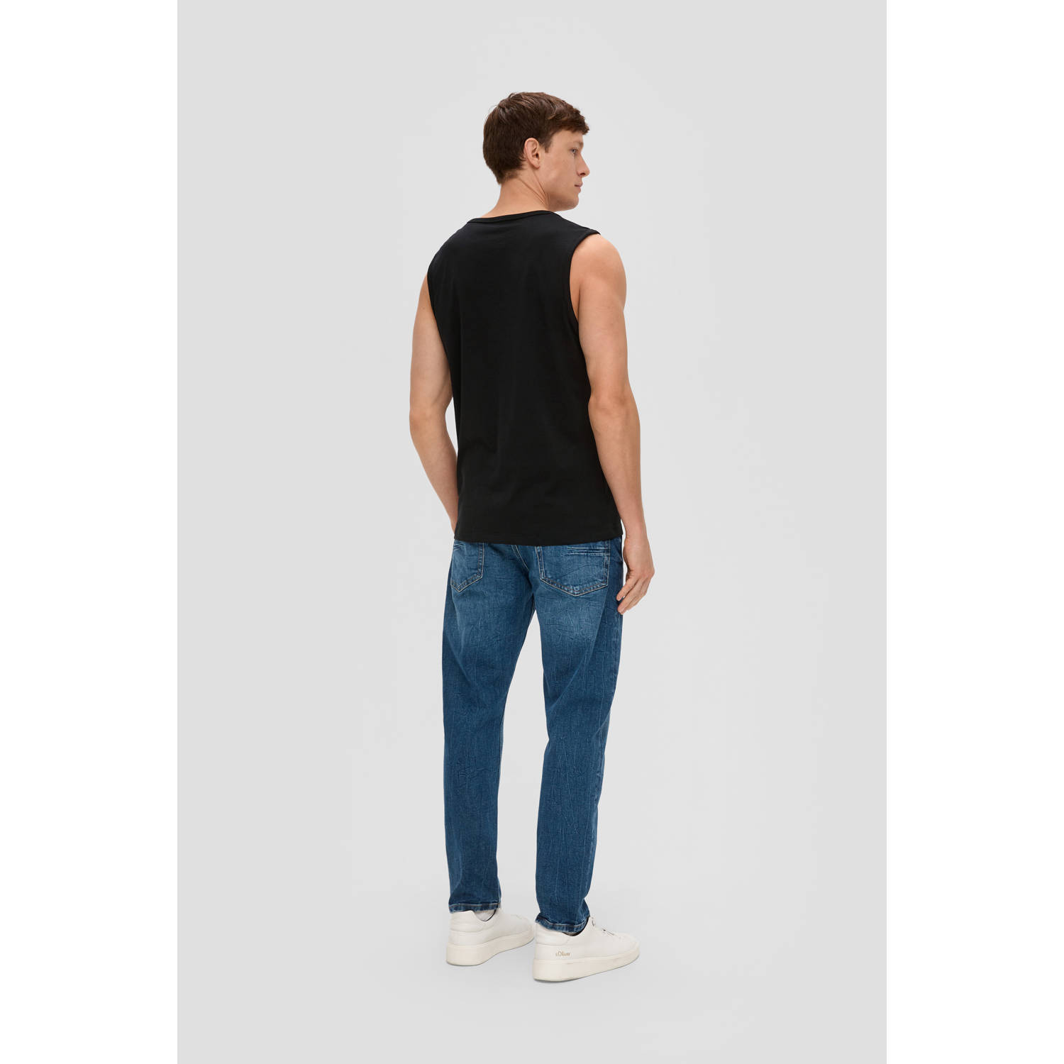 s.Oliver T-shirt zwart (set van 2)