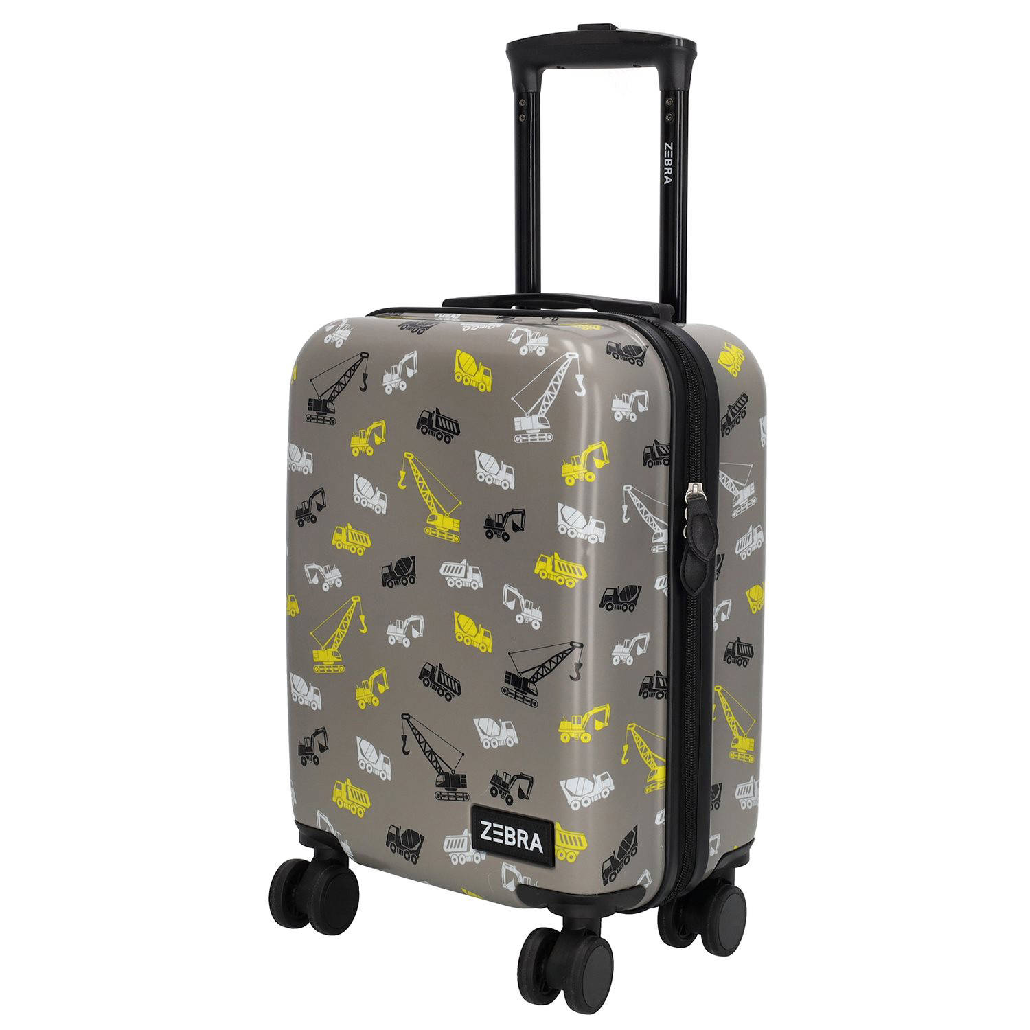 Zebra Trends trolley met all-over print grijs