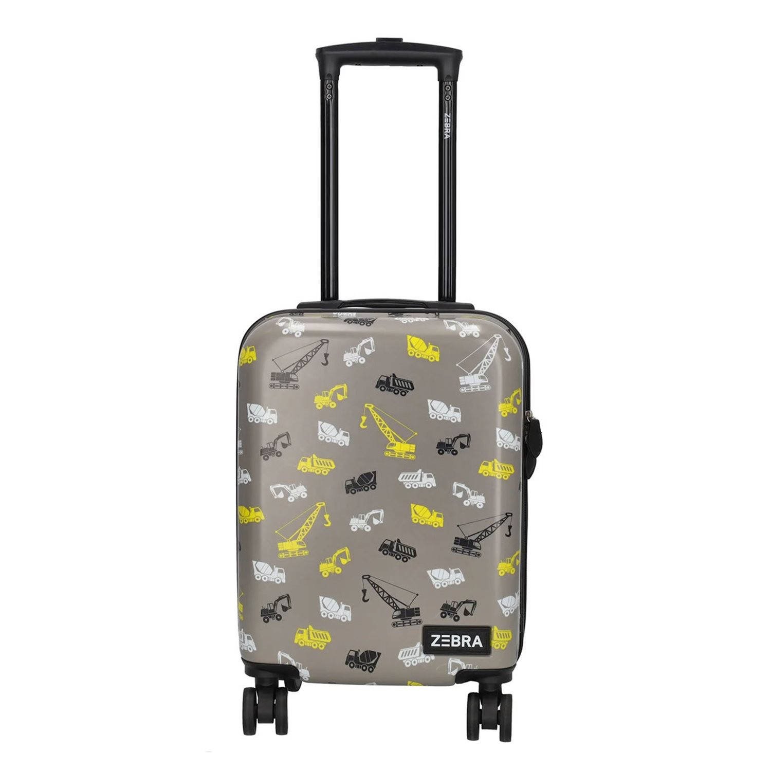Zebra Trends trolley met all-over print grijs