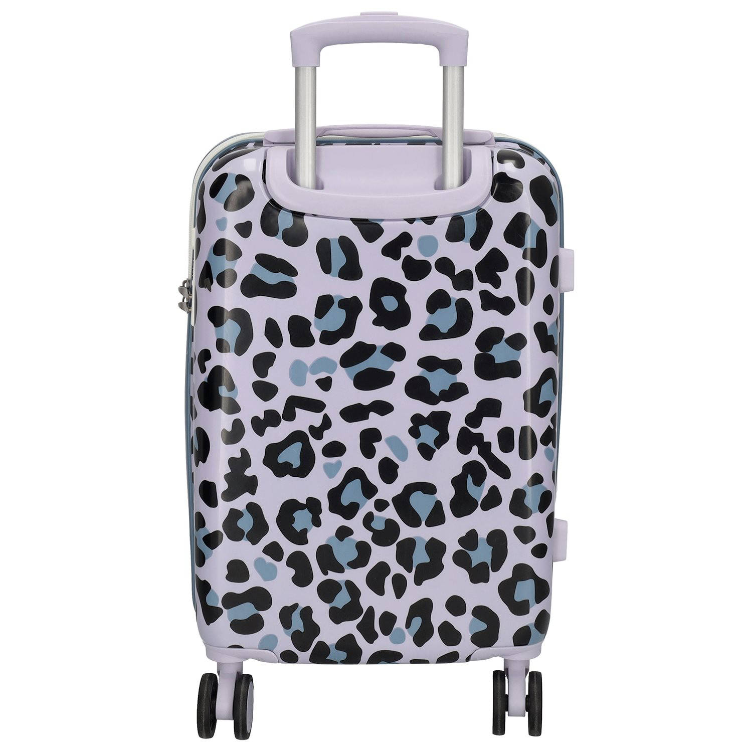 Zebra Trends trolley Animal 55 cm. met panterprint lila