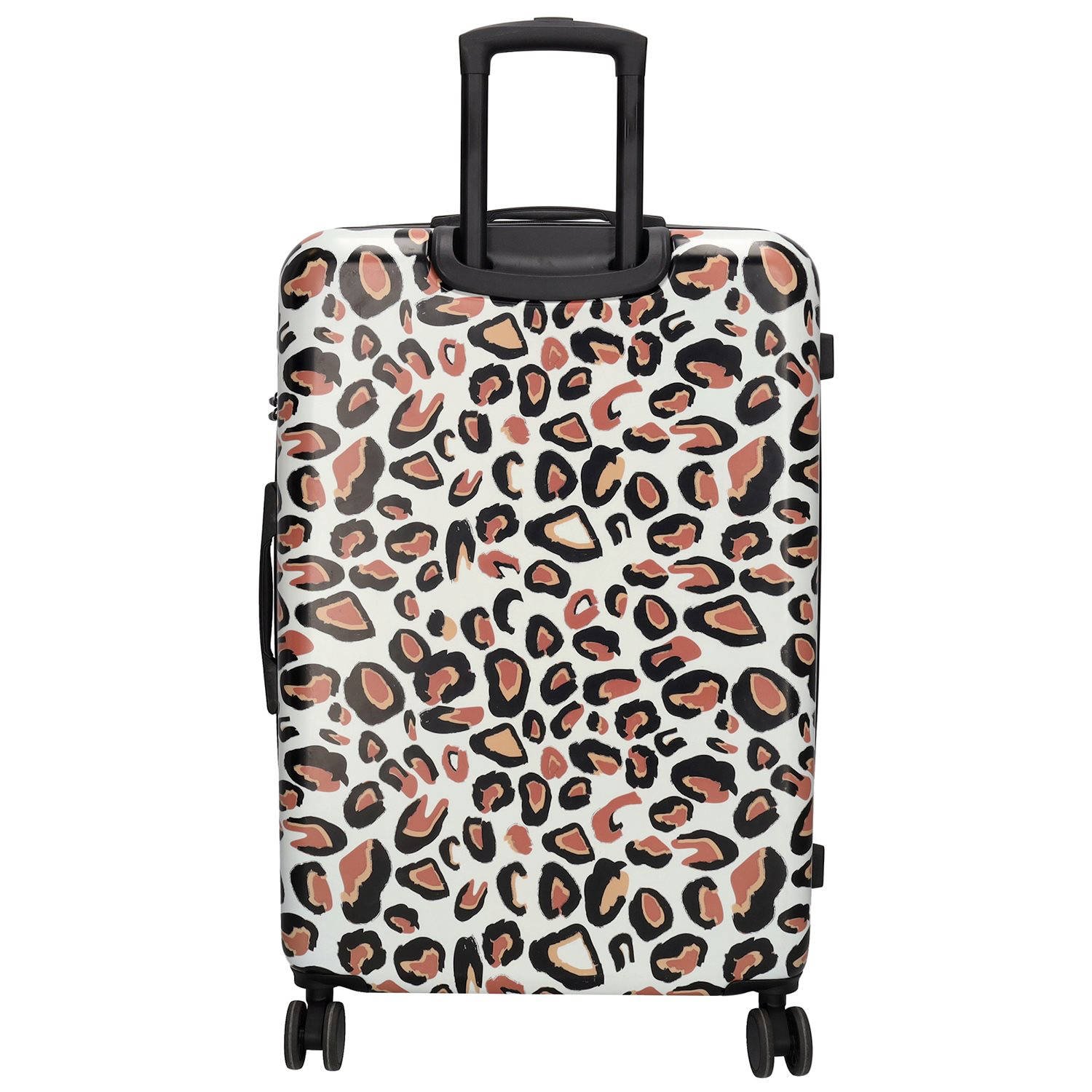 Zebra Trends trolley 76 cm. met panterprint beige