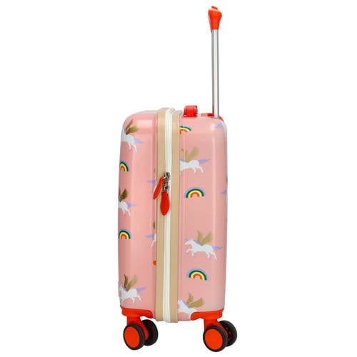 Zebra Trends trolley met all-over print 46 cm. roze afbeelding