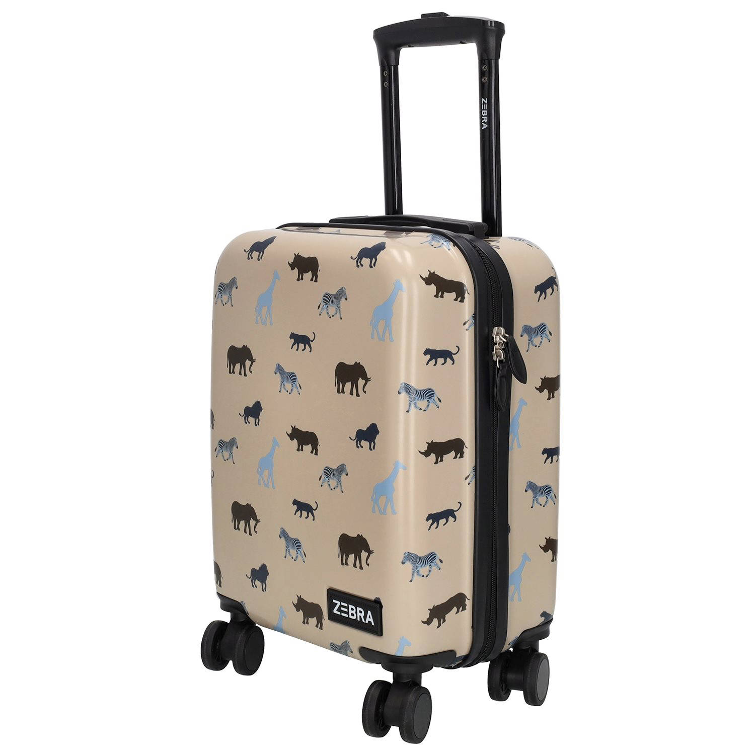 Zebra Trends trolley met all-over print 46 cm. beige