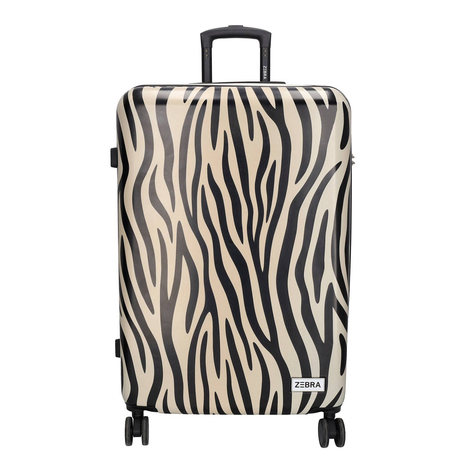 Zebra Trends trolley Animal 76 cm. met zebraprint beige zwart