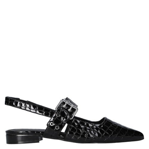 Cycleur de Luxe leren slingback loafers zwart afbeelding