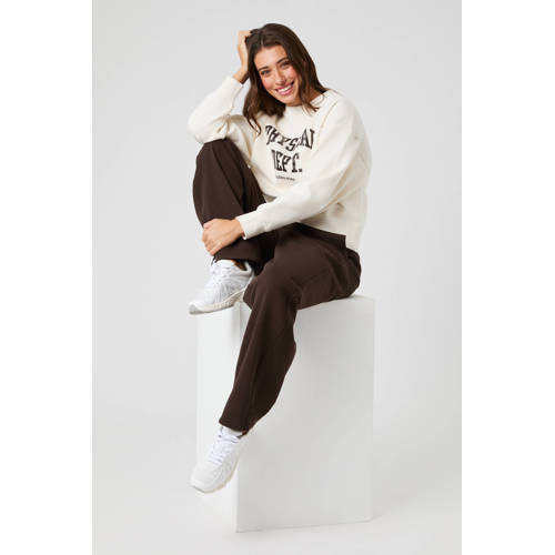 Björn Borg sweater ecru/bruin afbeelding