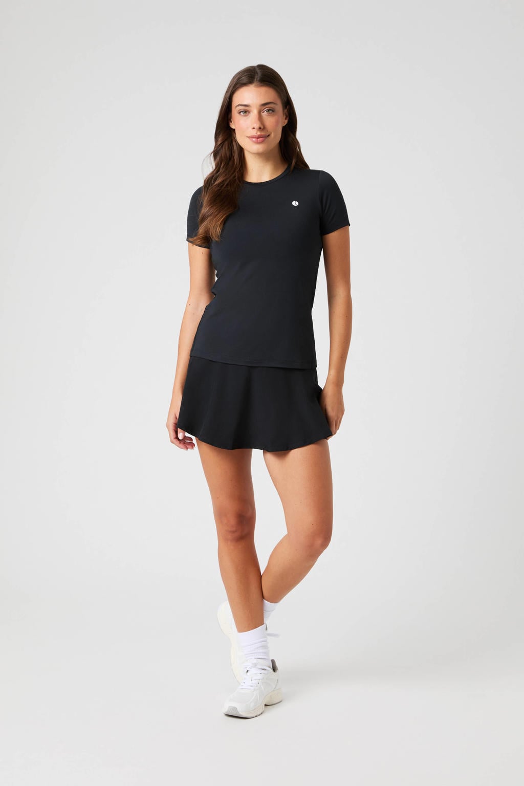 Zwarte dames Björn Borg sportskirt van polyester met effen