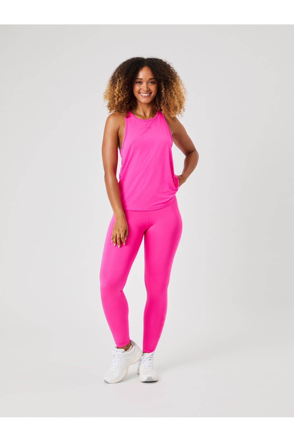 Roze dames Björn Borg sporttop van polyester met ronde hals