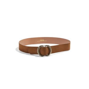 suède riem PCNIKKA cognac