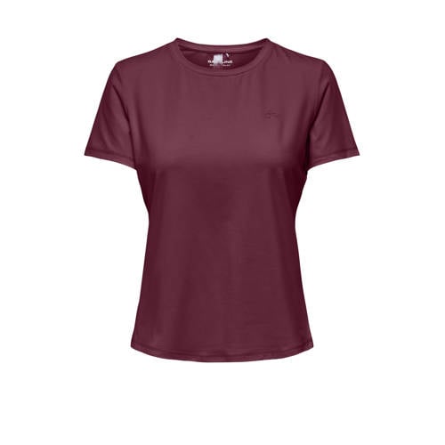 ONLY PLAY sportshirt ONPFONT donkerrood afbeelding