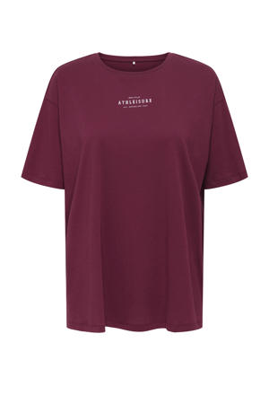 T-shirt ONPPICA donkerrood