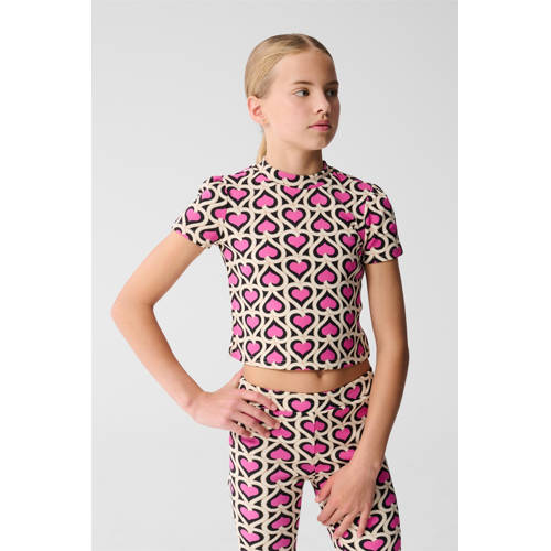 Shoeby cropped T-shirt roze afbeelding