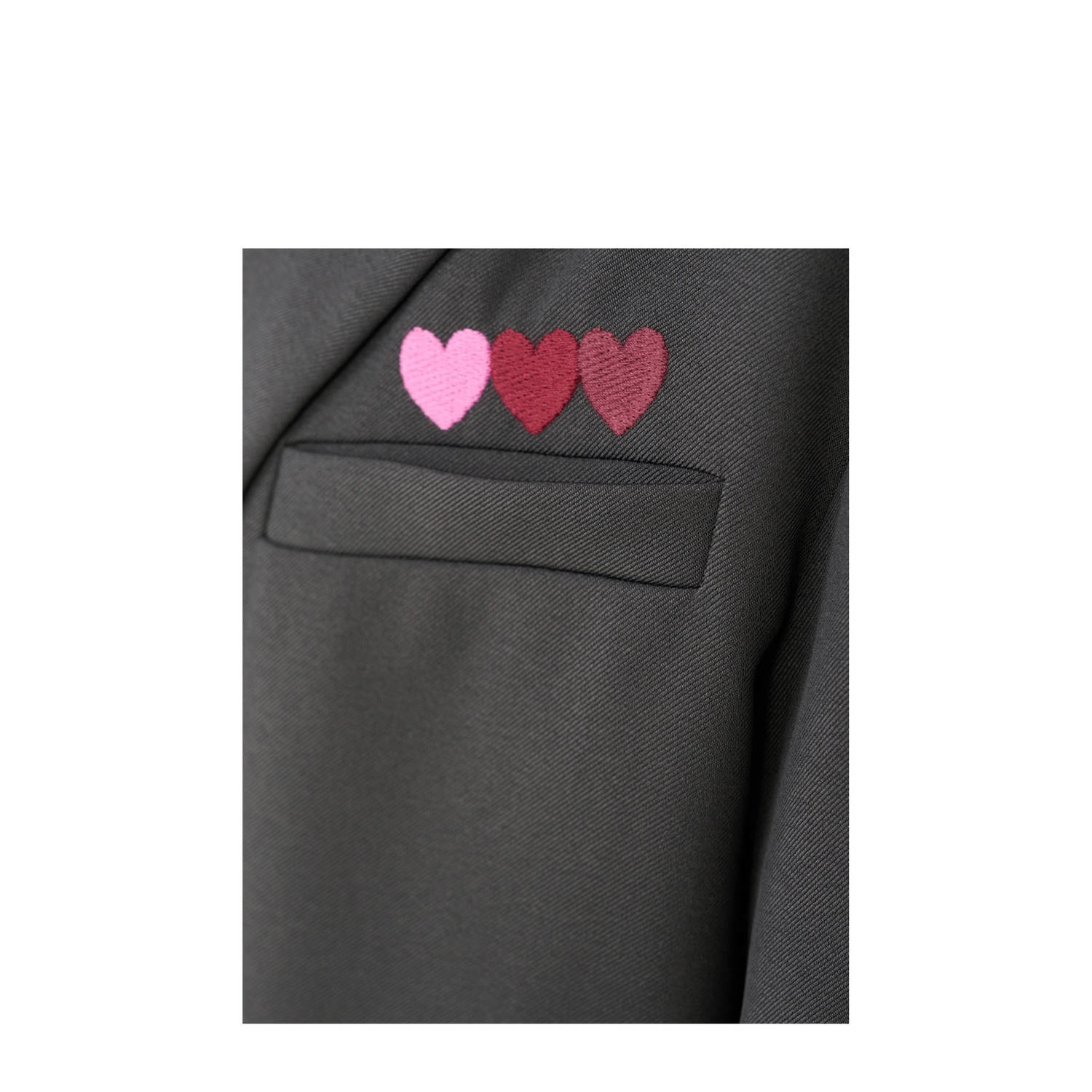 Shoeby regular fit blazer antraciet