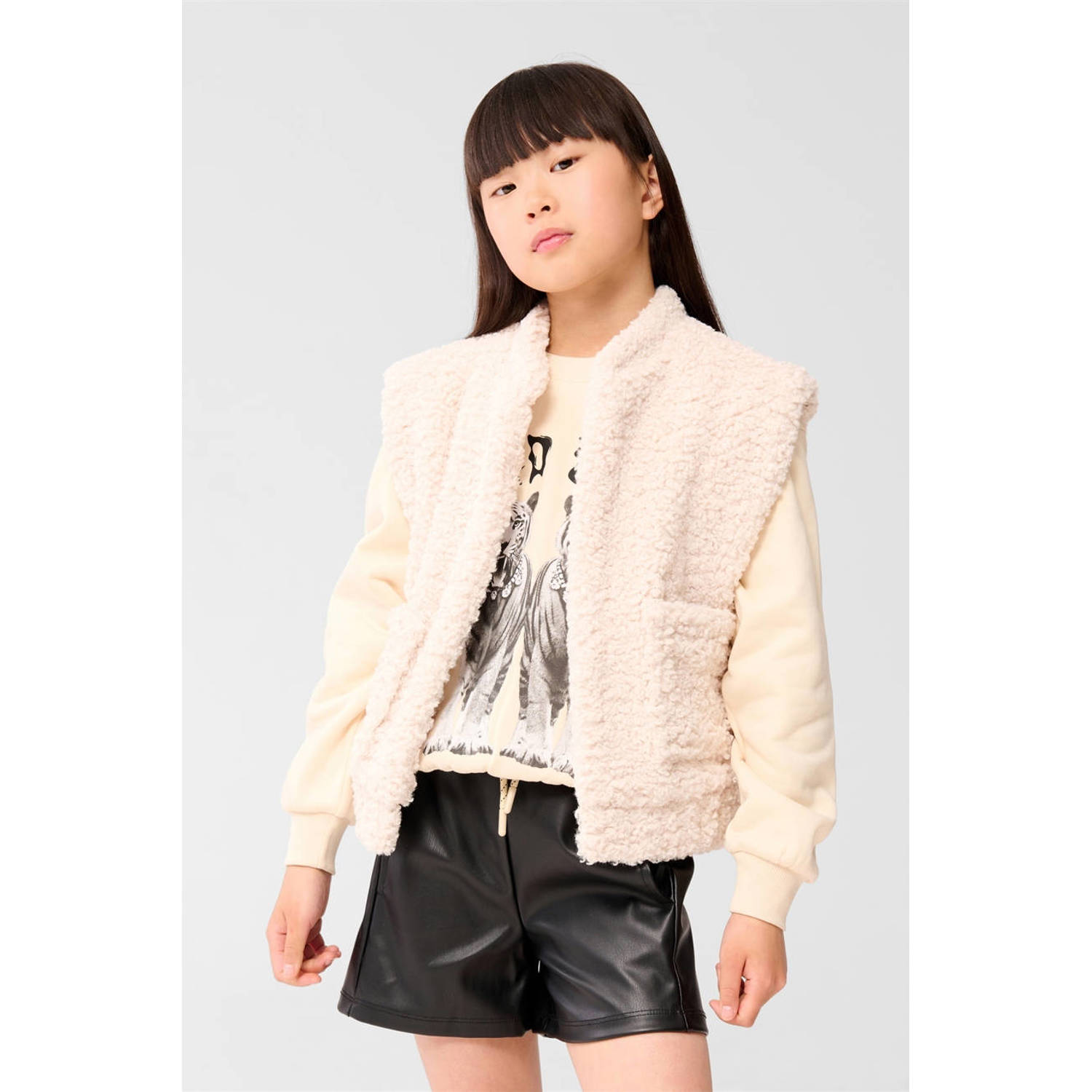 Shoeby teddy gilet ecru