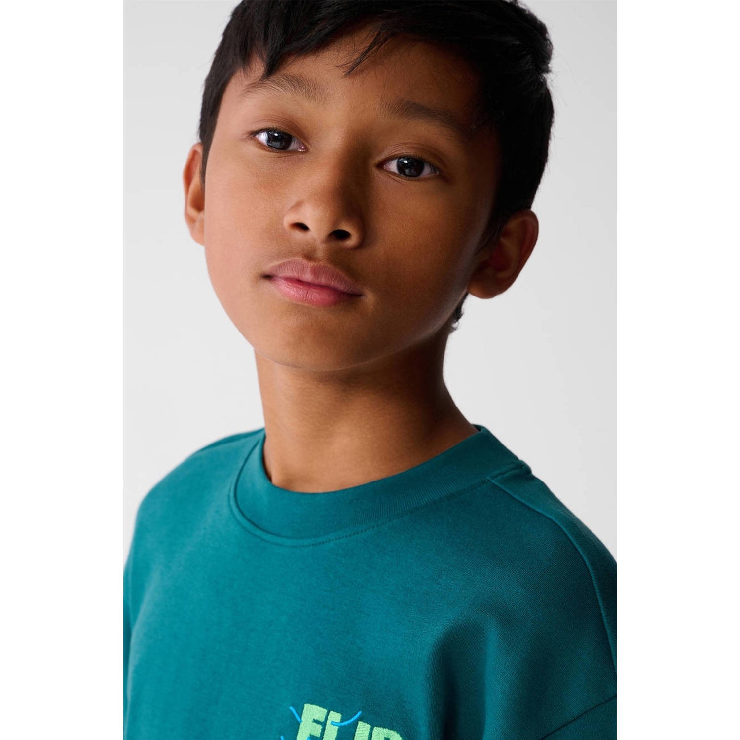 Shoeby T-shirt donkergroen