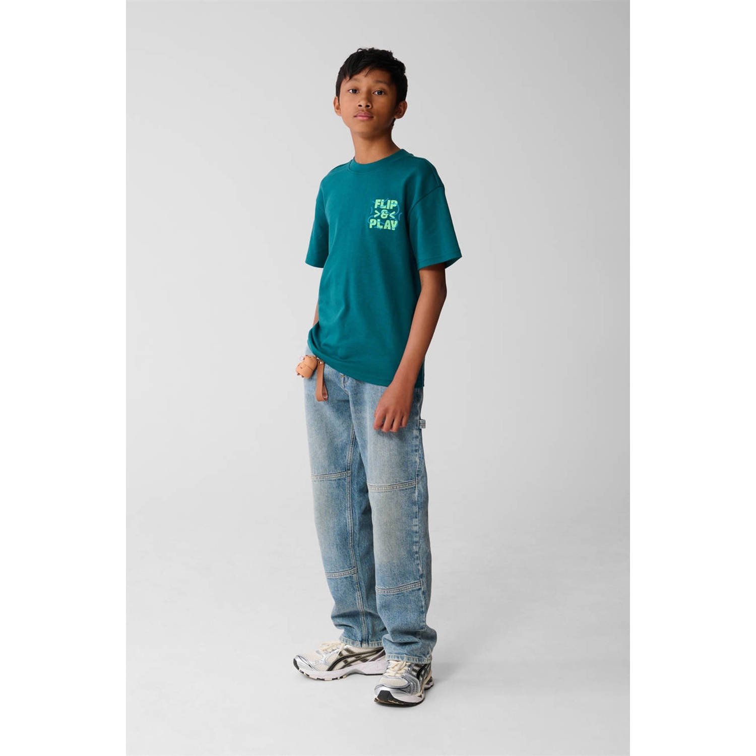 Shoeby T-shirt donkergroen