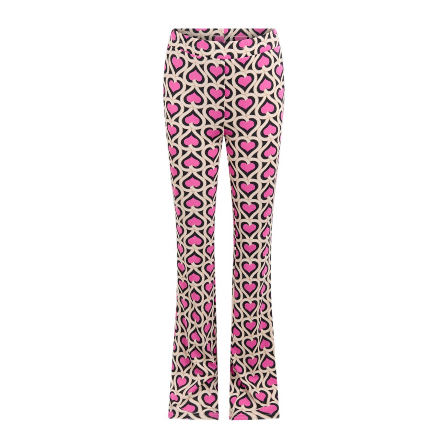 Shoeby flared broek roze