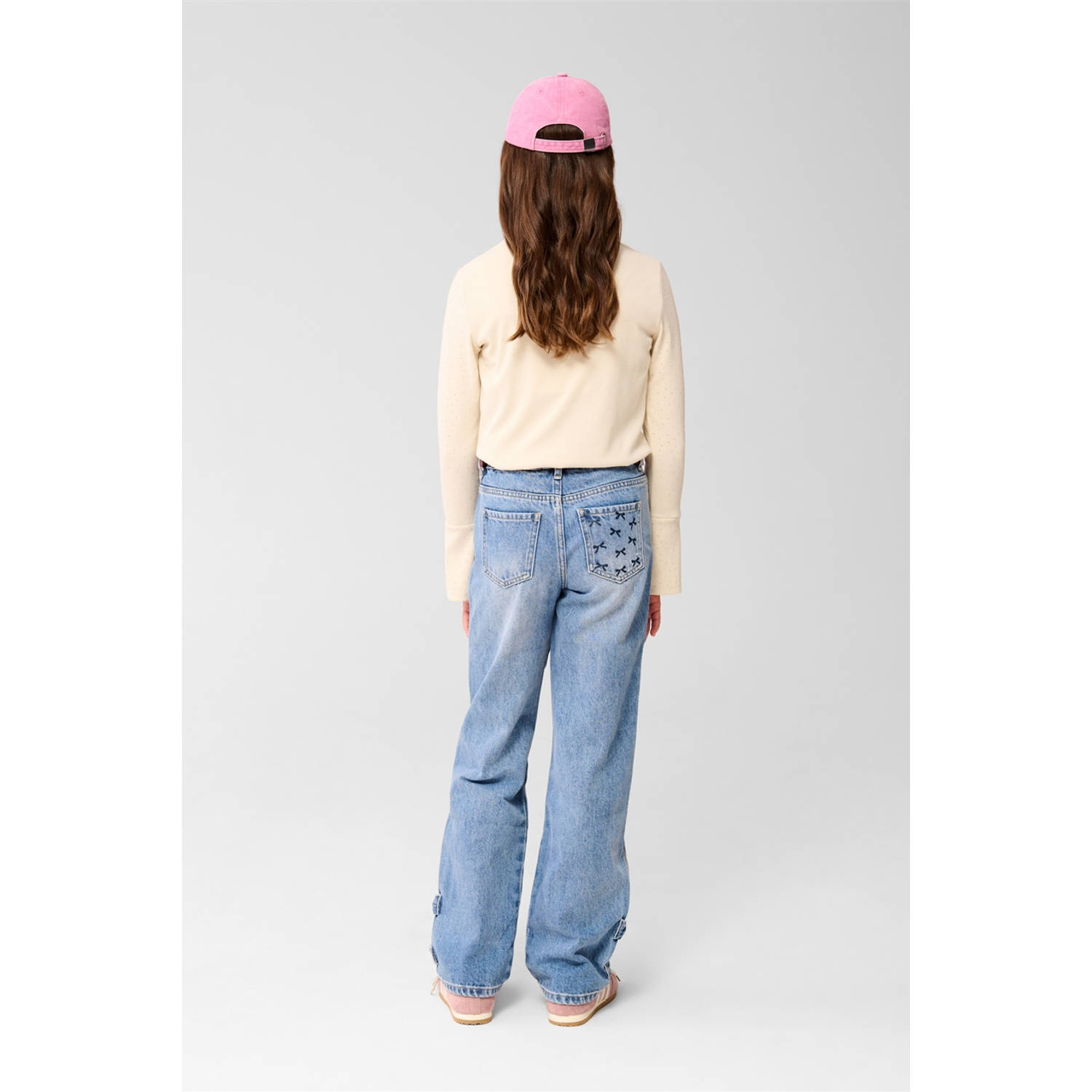 Shoeby regular high waist straight leg jeans medium blue denim