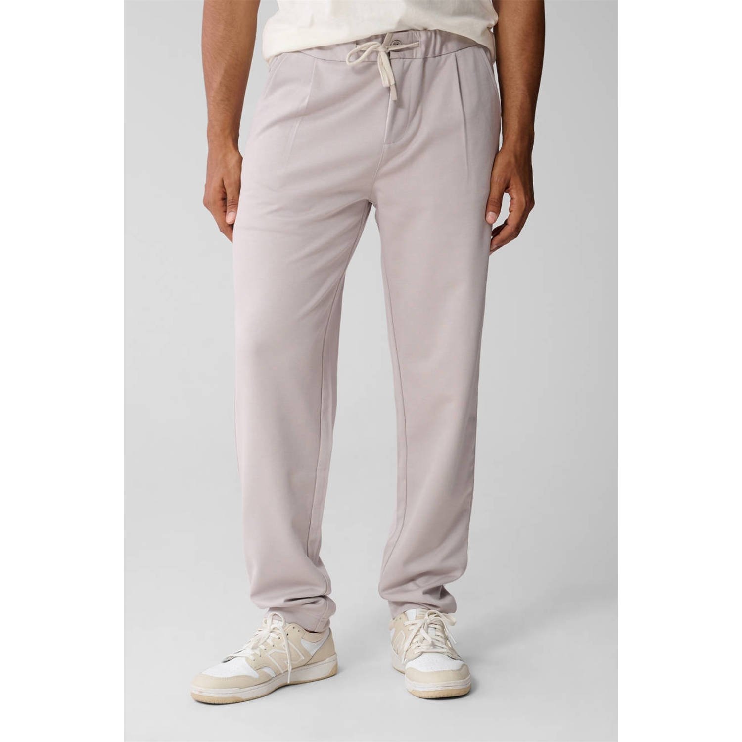 Shoeby tapered casual broek grijs