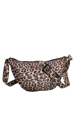 crossbody tas PCAMANDA met panterprint bruin