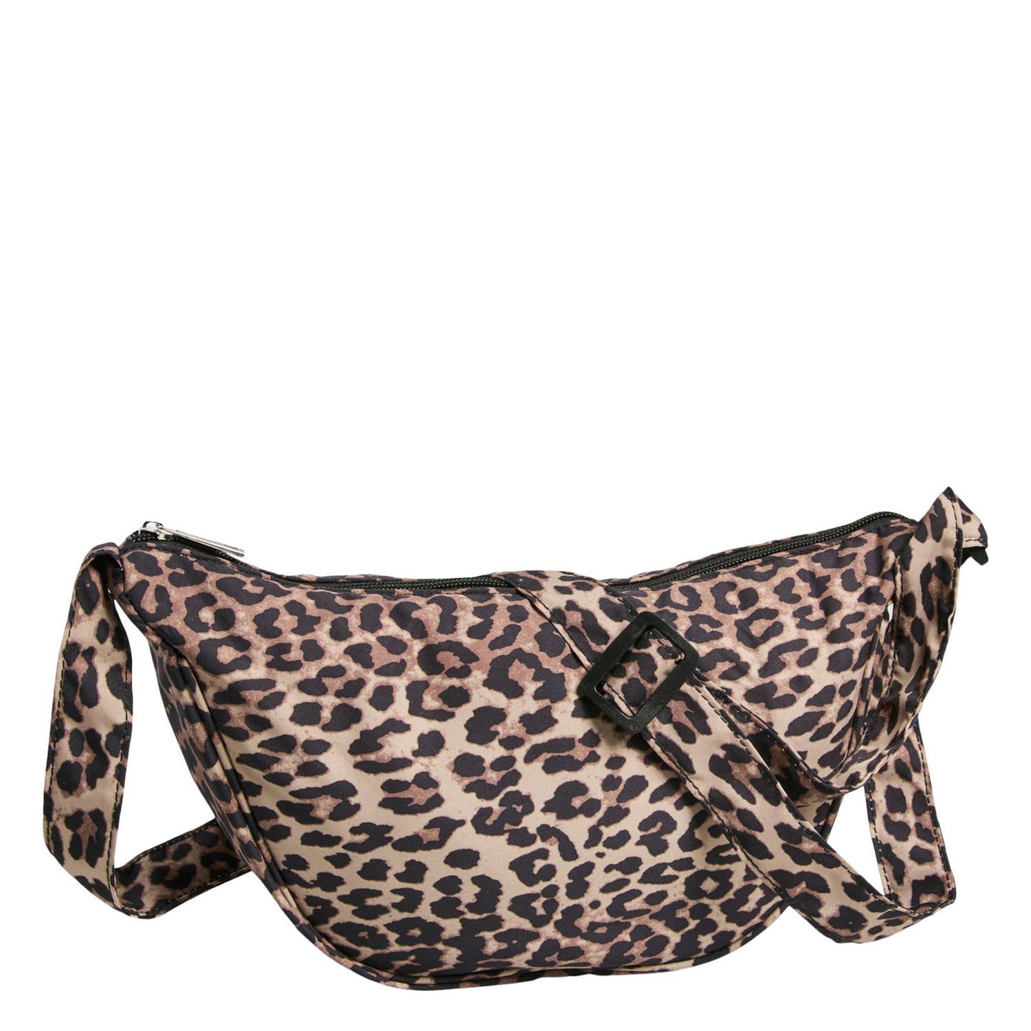 PIECES crossbody tas PCAMANDA met panterprint bruin