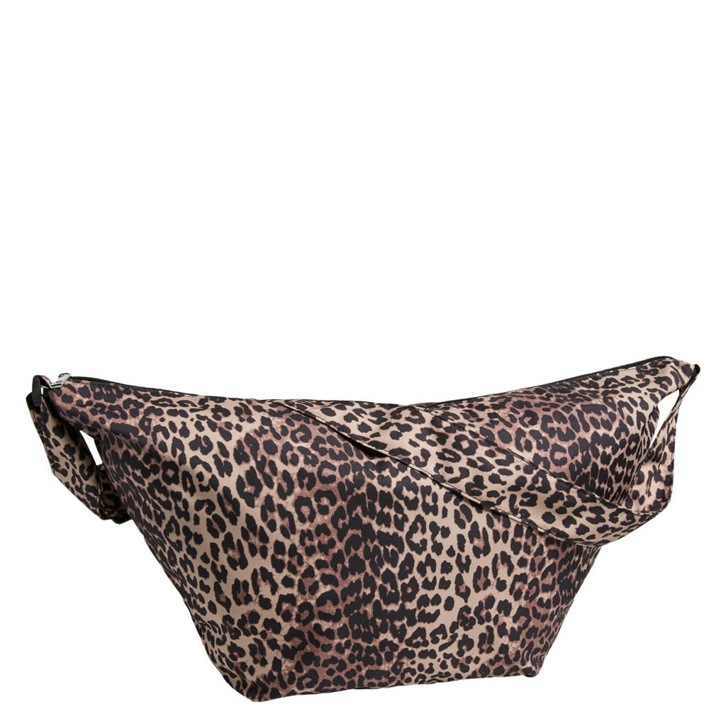PIECES crossbody tas PCAMANDA met panterprint bruin