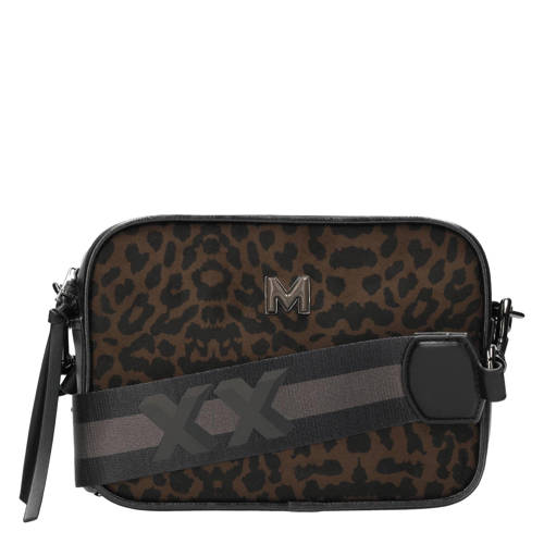 Mexx crossbody tas met panterprint Noraly III bruin afbeelding