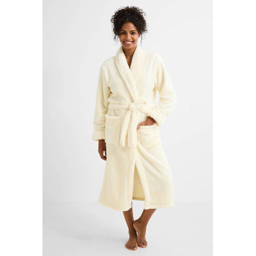 LingaDore teddy fleece badjas ecru afbeelding
