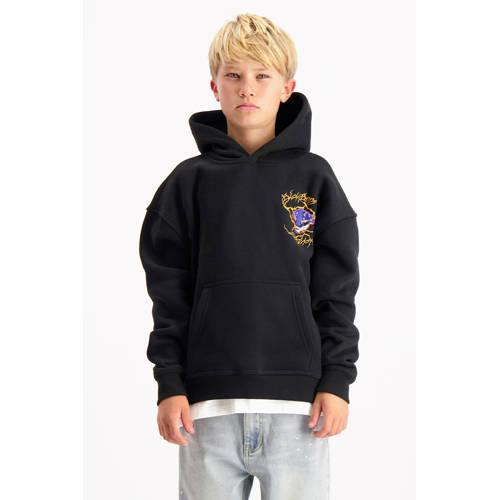 BLACK BANANAS hoodie met backprint zwart afbeelding