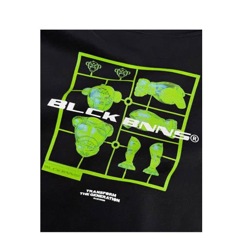 BLACK BANANAS hoodie met backprint zwart afbeelding